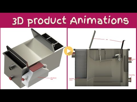 3D Animation for grease interceptor Manual and Aut - Production Vidéo