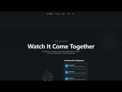 Interactive Real Estate Website with Scroll-Based 3D Experience - Application web