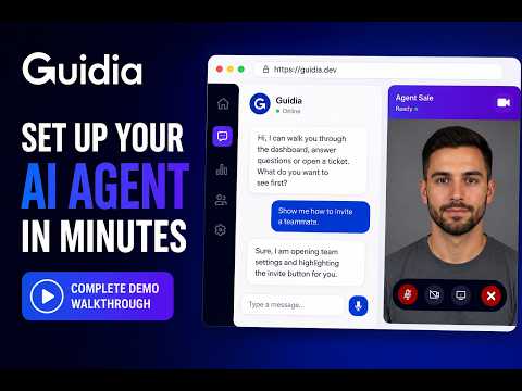 Guidia Autonomous AI Agent for Demos, Onboarding & Customer Engagement - Développement de Logiciel
