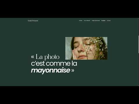 sarah-premont.be - Création de site internet