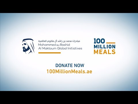 100 Million Meals - Mohammed Bin Rashid Al Maktoum - Réseaux sociaux