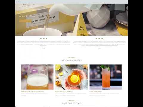 Shopify Development for International Tea Brand - E-commerce