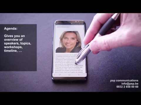 Congres or event app for Tractebel - Design & graphisme